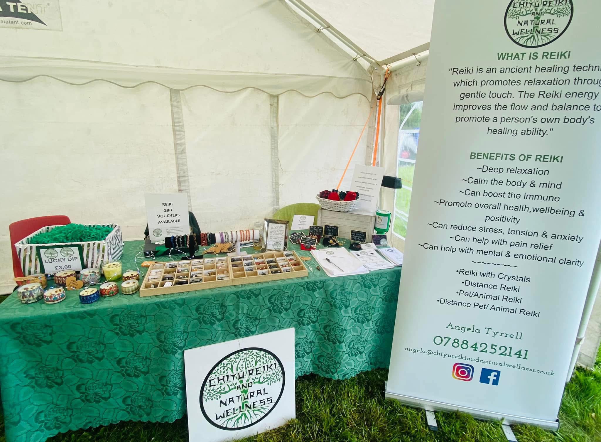 Chiyu Reiki at a wellness event